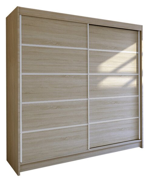 Šatníková skriňa TALIN IV šírka 180 cm - dub sonoma