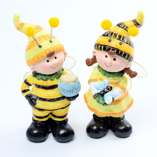 Včielka polyresin 7,7x7,6x15cm chlapec 208891CH - Dekorácia