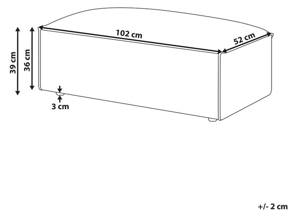 Taburet sivý látkové čalúnenie podnožka minimalistický moderný štýl obývacia izba