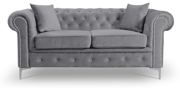 Pohovka Roma Chesterfield II Modrá