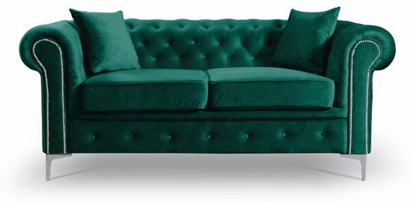 Pohovka Roma Chesterfield II Modrá
