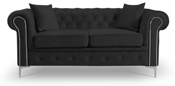 Pohovka Roma Chesterfield II Modrá