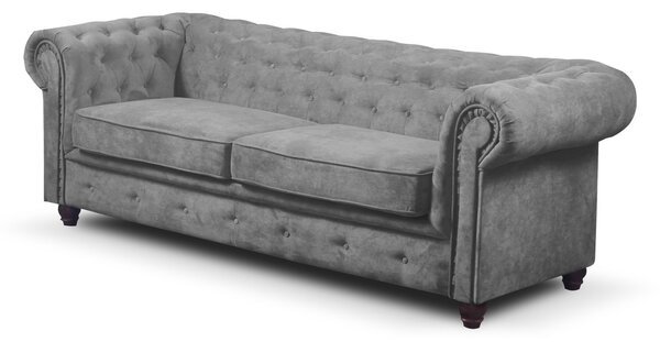 Rozkladacia pohovka Infinity Chesterfield II Svetlosivá