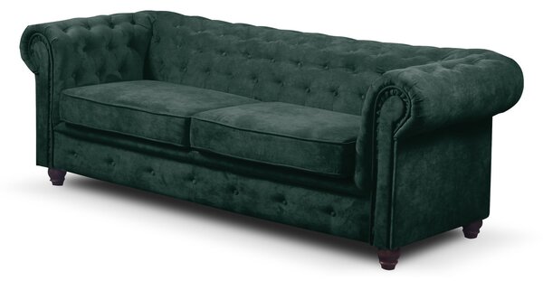 Rozkladacia pohovka Infinity Chesterfield II Zelená