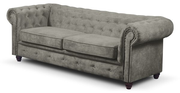 Rozkladacia pohovka Infinity Chesterfield II Svetlosivá
