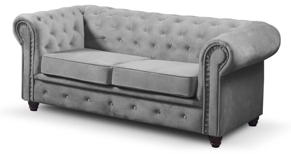 Pohovka Infinity Chesterfield II Svetlosivá