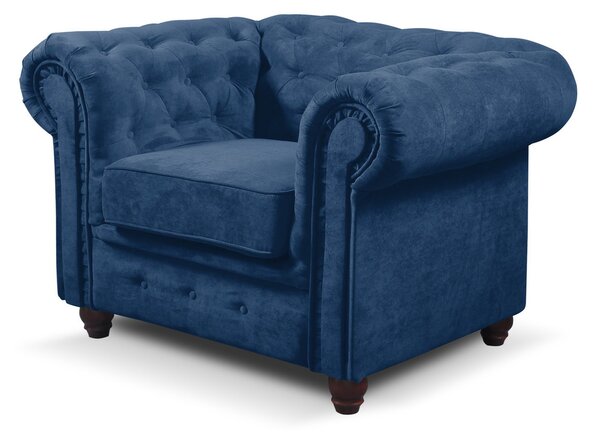 Kreslo Infinity Chesterfield Modrá