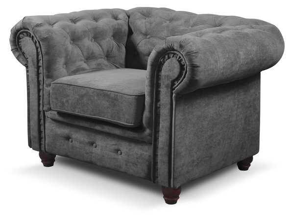 Kreslo Infinity Chesterfield Modrá