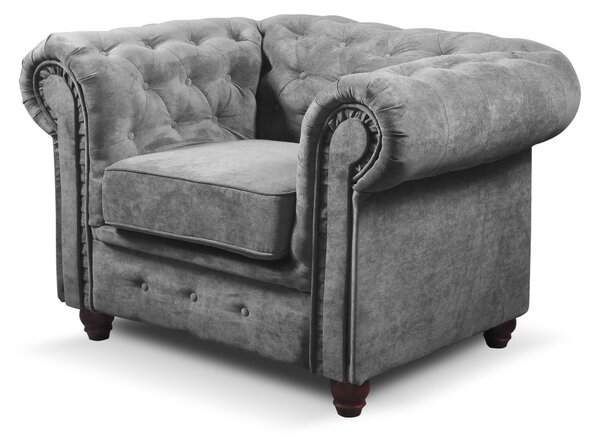 Kreslo Infinity Chesterfield Modrá