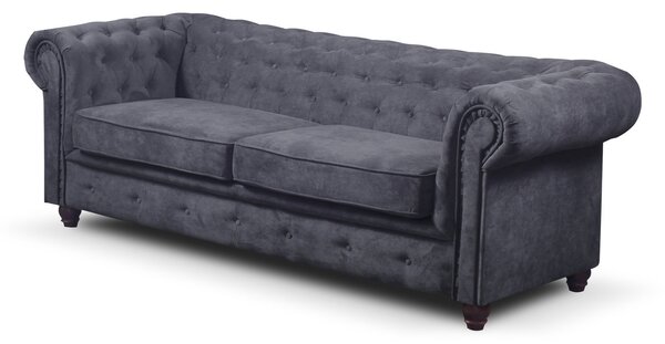 Rozkladacia pohovka Infinity Chesterfield II Tmavosivá