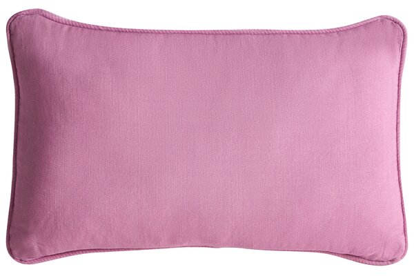 Sada 2 dekoratívnych vankúšov biela ružová bavlna kvetinový vzor 30 x 50 cm moderný štýl obývacia izba spálňa