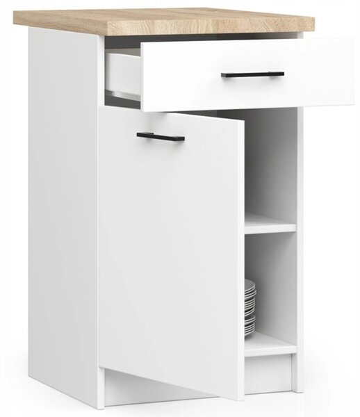 Kuchynská skrinka OLIVIA S40 1D1S - biela