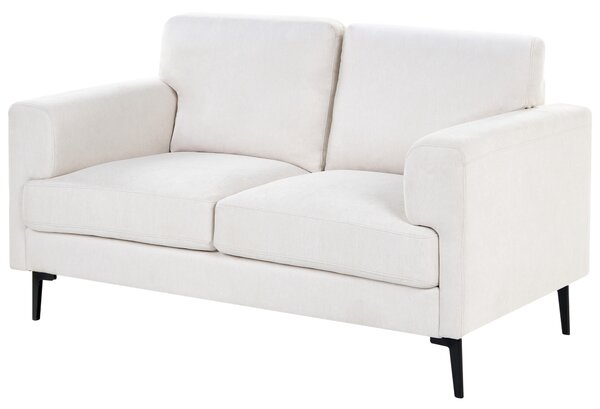 2-miestna pohovka svetlobéžové látkové čalúnenie železné nohy minimalistický štýl mid century modern