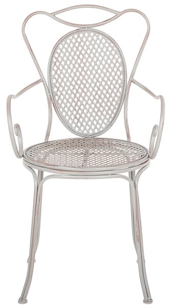 Záhradná bistro sada sivý železný stolík 2 stoličky vintage štýl francúzsky shabby chic