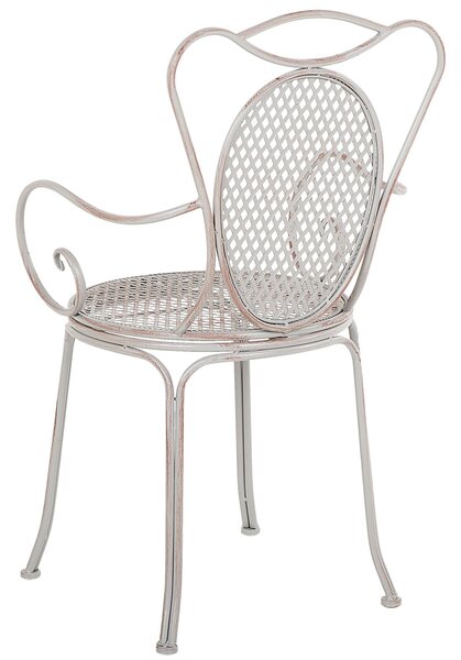 Záhradná bistro sada sivý železný stolík 2 stoličky vintage štýl francúzsky shabby chic