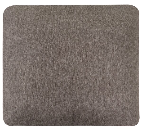 3-miestna pohovka hnedé látkové čalúnenie železné nohy minimalistický štýl mid century modern