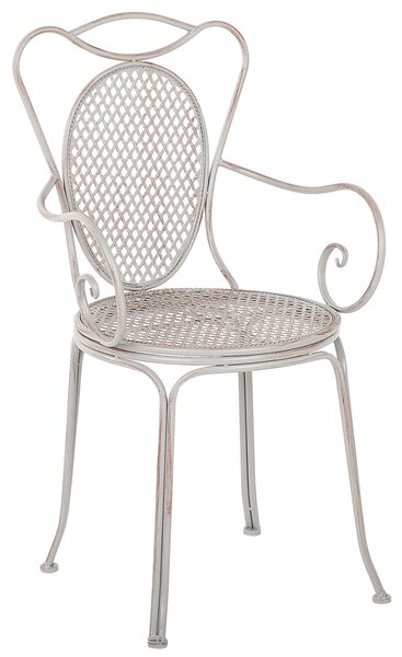 Záhradná bistro sada sivý železný stolík 2 stoličky vintage štýl francúzsky shabby chic