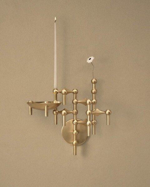 Designová vázička STOFF Nagel Brushed Brass