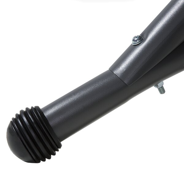 Záhradná hojdačka sivá polyester PVC pre 2 osoby so strieškou moderný štýl záhrada exteriér