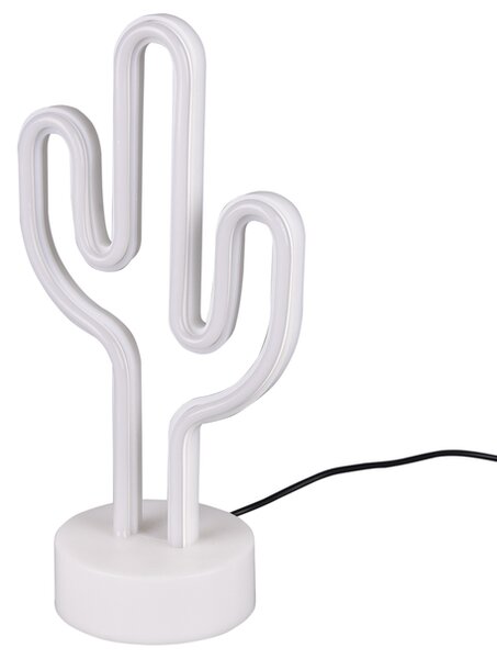 Stolná LED lampa CACTUS biela