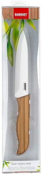 Banquet Keramický nôž porciovací Acura Bamboo, 23,5 cm
