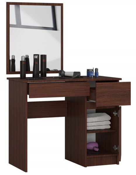 Toaletný stolík P-2/SL 500x600 pravá - wenge