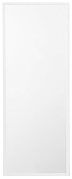 Stojace zrkadlo biele obdĺžnikový rám 40 x 140 cm vysoké so stojanom moderný dizajn