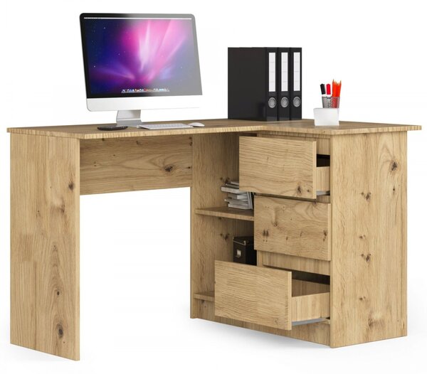 Počítačový stôl B16 pravá - dub artisan