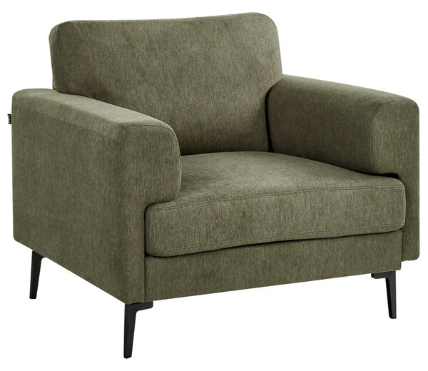 Sedacia súprava zelené látkové čalúnenie železné nohy dvoj a trojmiestna pohovka 2 kreslá minimalistický štýl mid century modern