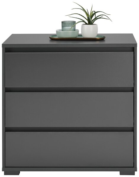 KOMODA, antracitová, 80/79/48 cm Carryhome - Komody, Online Only