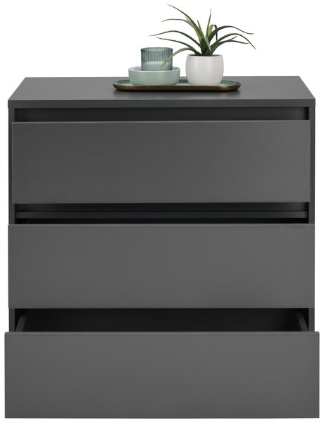 KOMODA, antracitová, 80/79/48 cm Carryhome - Komody, Online Only