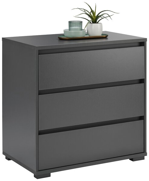 KOMODA, antracitová, 80/79/48 cm Carryhome - Komody, Online Only