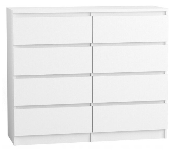 Komoda 120/8 cm - biela
