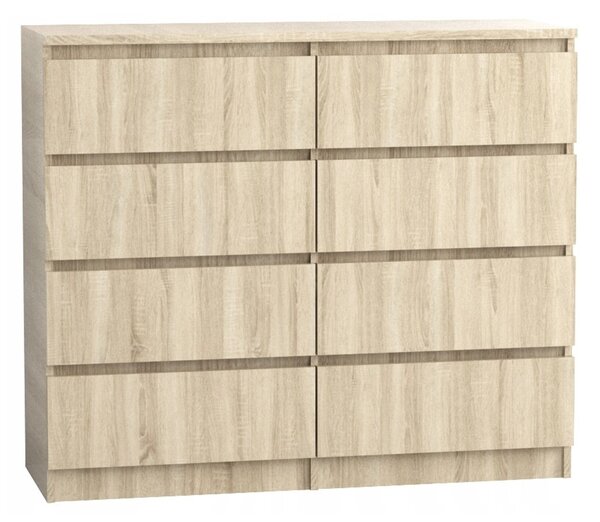 Komoda 120/8 cm - dub sonoma