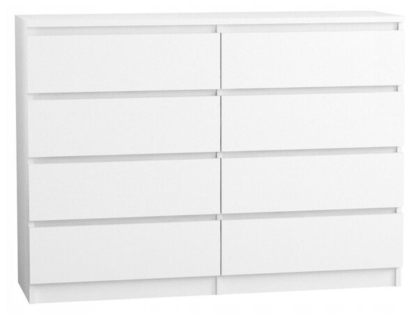Komoda 140/8 cm - biela