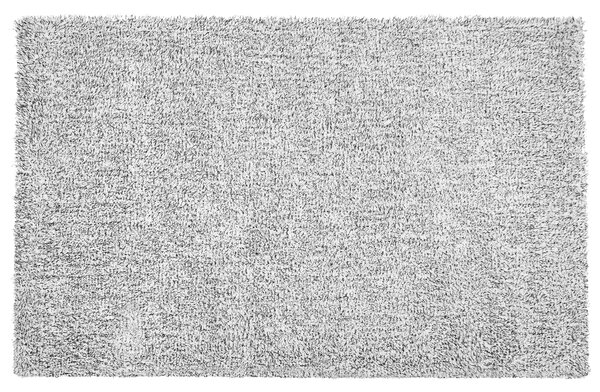 Koberec čierno-biely sivá melanž 200 x 300 cm moderný všívaný strojom obdĺžnikový huňatý s vysokým vlasom