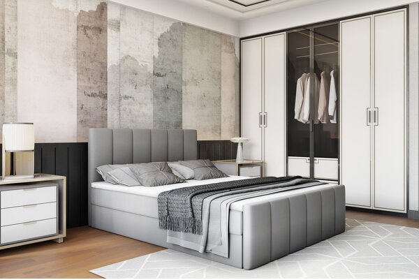 Posteľ EVITA LUX 160x200 cm Sivá