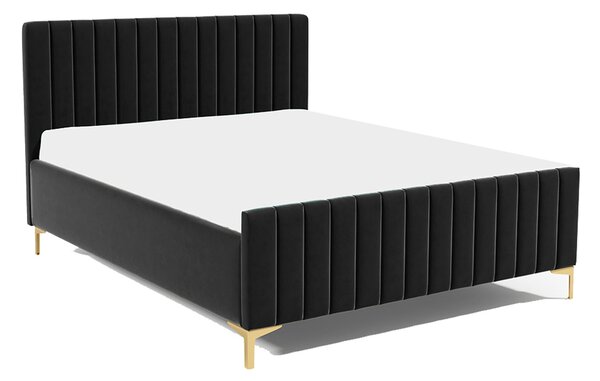 Posteľ RUBY 25 STANDARD 140x200 cm - zlaté nohy Ružová
