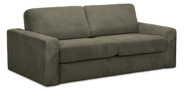 Khaki menčestrová rozkladacia pohovka 195 cm Nona – Makamii