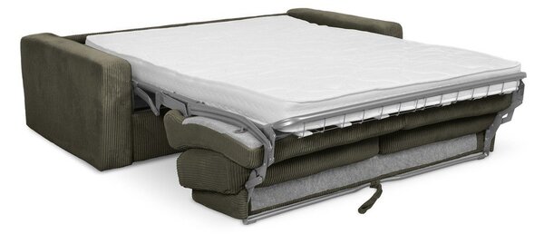 Khaki menčestrová rozkladacia pohovka 195 cm Nona – Makamii