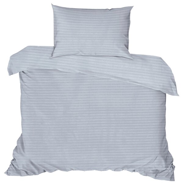 POSTEĽNÁ BIELIZEŇ, satén, sivá, 135/200 cm - Online Only bytové doplnky, Online Only