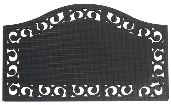 Rohožka prírodné kokosové vlákno 45 x 75 cm PVC povlak protišmyková rohož do interiéru moderná