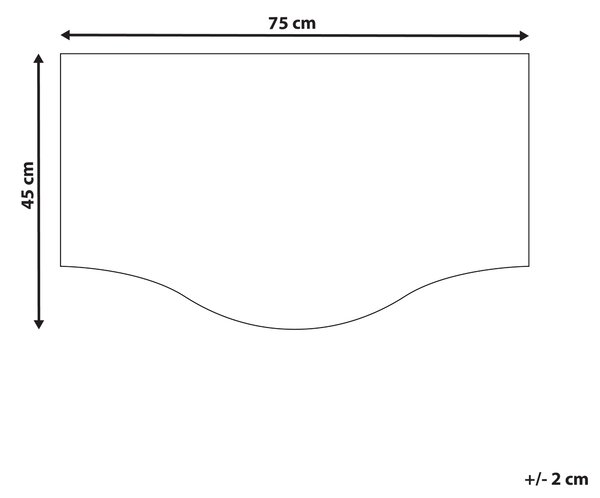Rohožka prírodné kokosové vlákno 45 x 75 cm PVC povlak protišmyková rohož do interiéru moderná