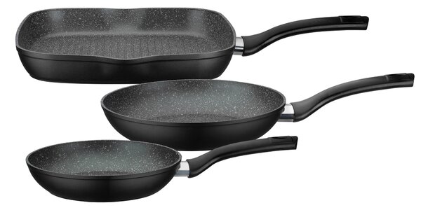 SADA PANVÍC povrch Vitaflon® Quarzit 3-dielne 20+24+28 cm GSW - Online Only bytové doplnky, Online Only