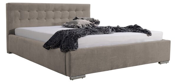 Posteľ PIPER 01 STANDARD 180x200 cm - strieborné nohy Modrá