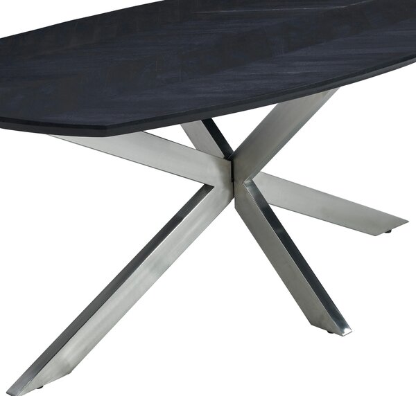 JEDÁLENSKÝ STÔL, mangové drevo, čierna, 180/100/76 cm P & B - Online Only jedálne, Online Only