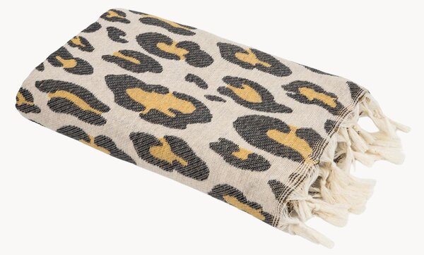 Hammam uterák z bavlneného žakáru Leopard