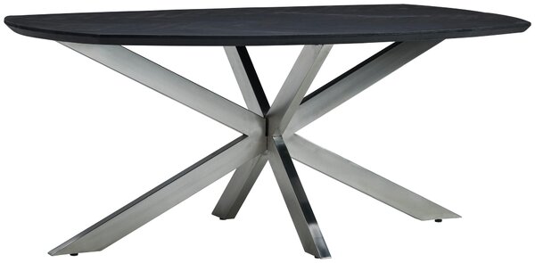 JEDÁLENSKÝ STÔL, mangové drevo, čierna, 180/100/76 cm P & B - Online Only jedálne, Online Only