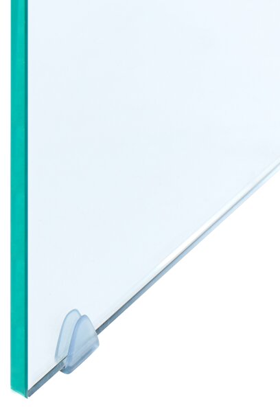 Konferenčný stolík z priehľadného skla 100 x 50 cm minimalistický obdĺžnikový moderný