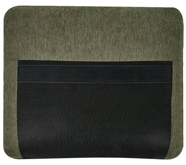 3-miestna pohovka zelené látkové čalúnenie železné nohy minimalistický štýl mid century modern